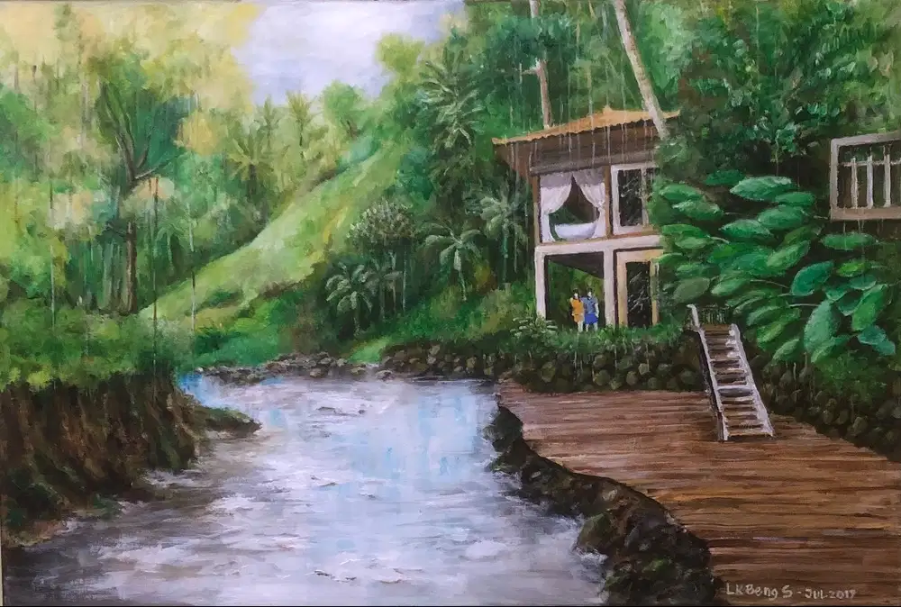 Lukisan Villa in The Jungle in Ubud