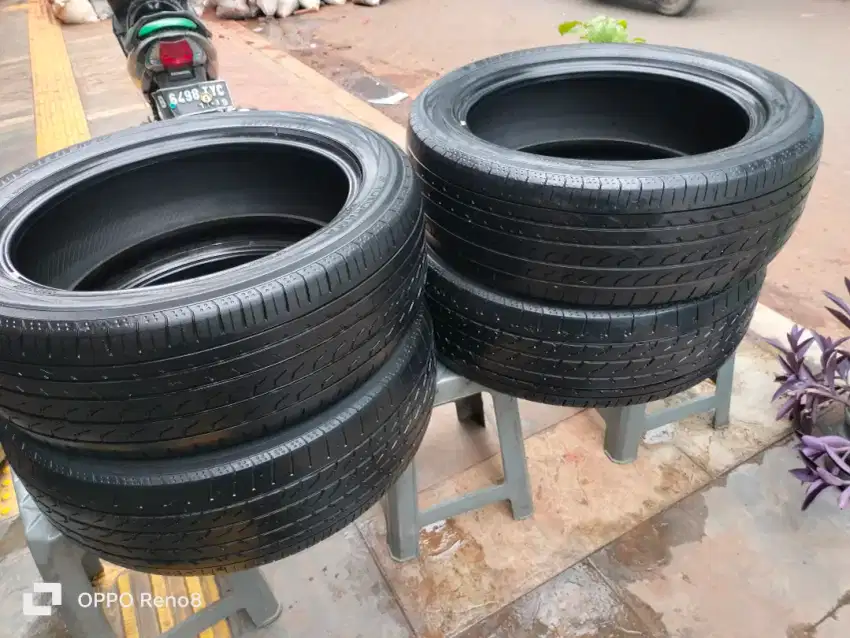 Mj ban 225/55/R19 Yokohama Blueart RV-02 Made in Japan 4pcs hub Wa gan