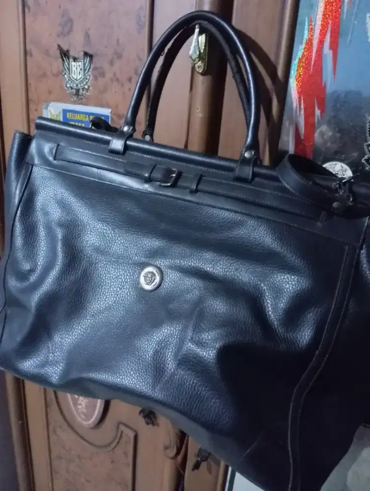 TAS VERSACE KULIT TRAVEL BAG ORIGINAL