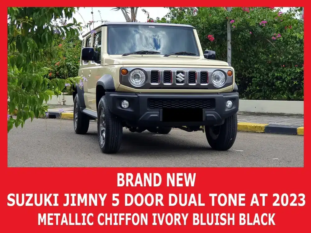 Suzuki jimny 2023 dual tone 5 door at 4x4 cream - Mobil Bekas - 917636379