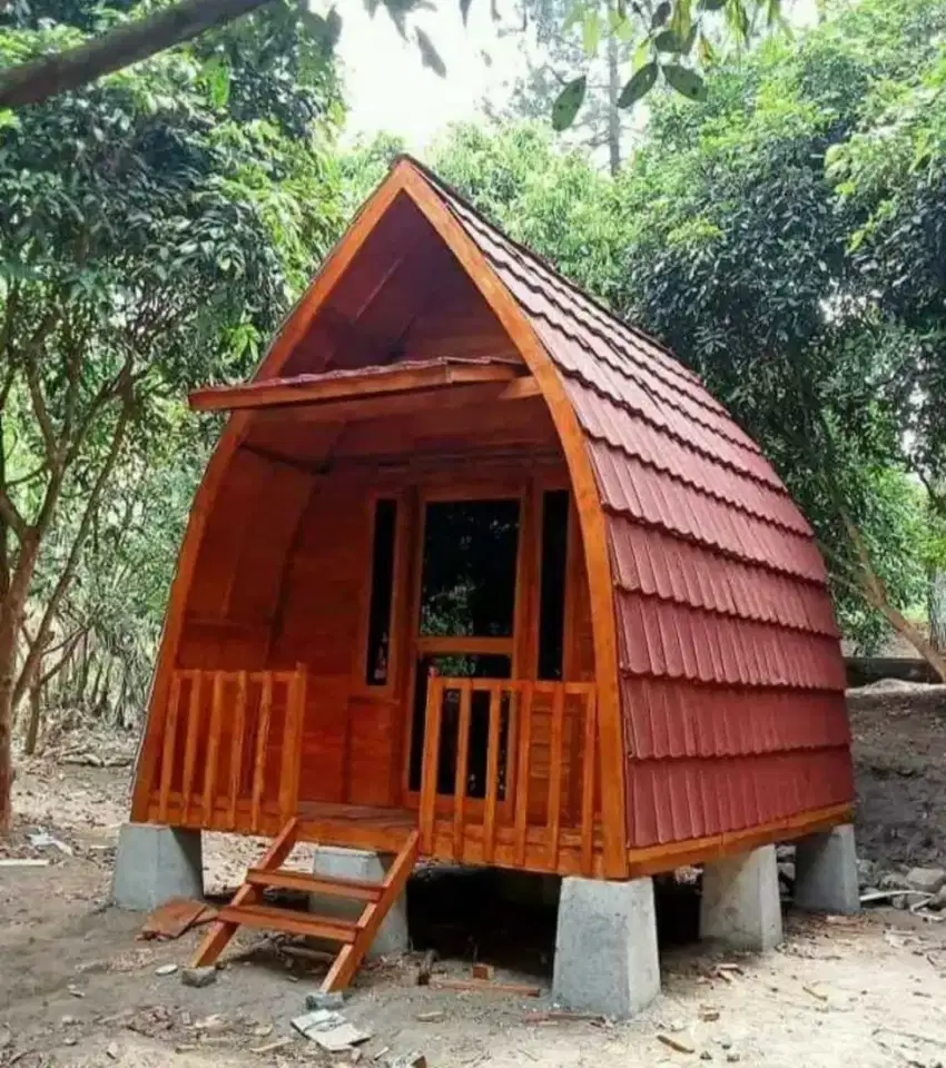 Rumah lumbung buat penginapan ukuran 3x4m