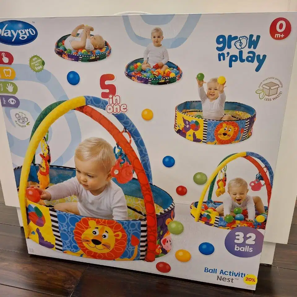 Playgro 5inOne Ball Activity Nest / Playgym / Playmat / Mandi Bola