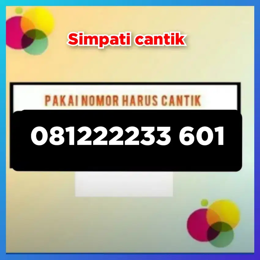 Nomor cantik simpati Telkomsel seri kwartet