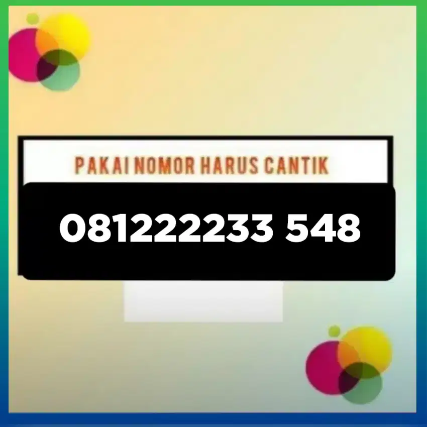 Nomor cantik simpati Telkomsel