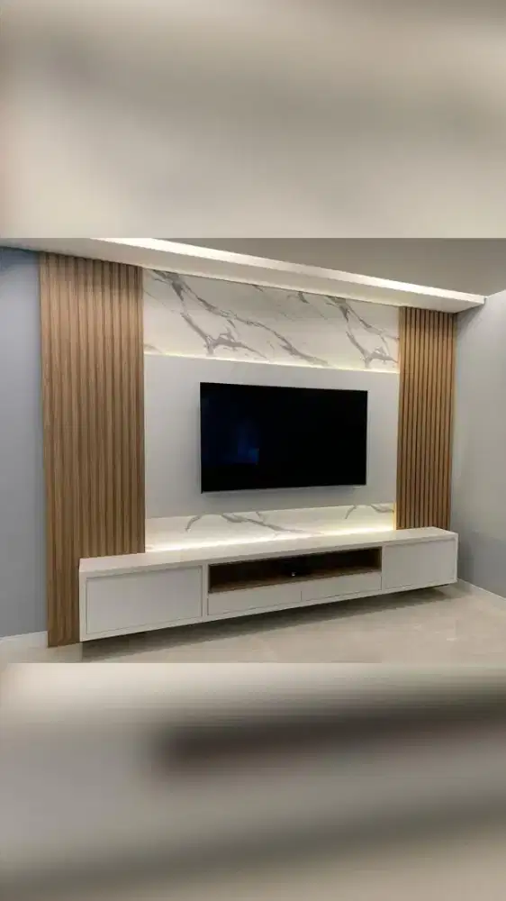 Backdrop Meja Tv Modern