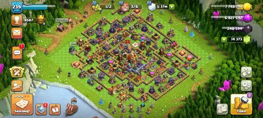 Jual akun COC Minat WA