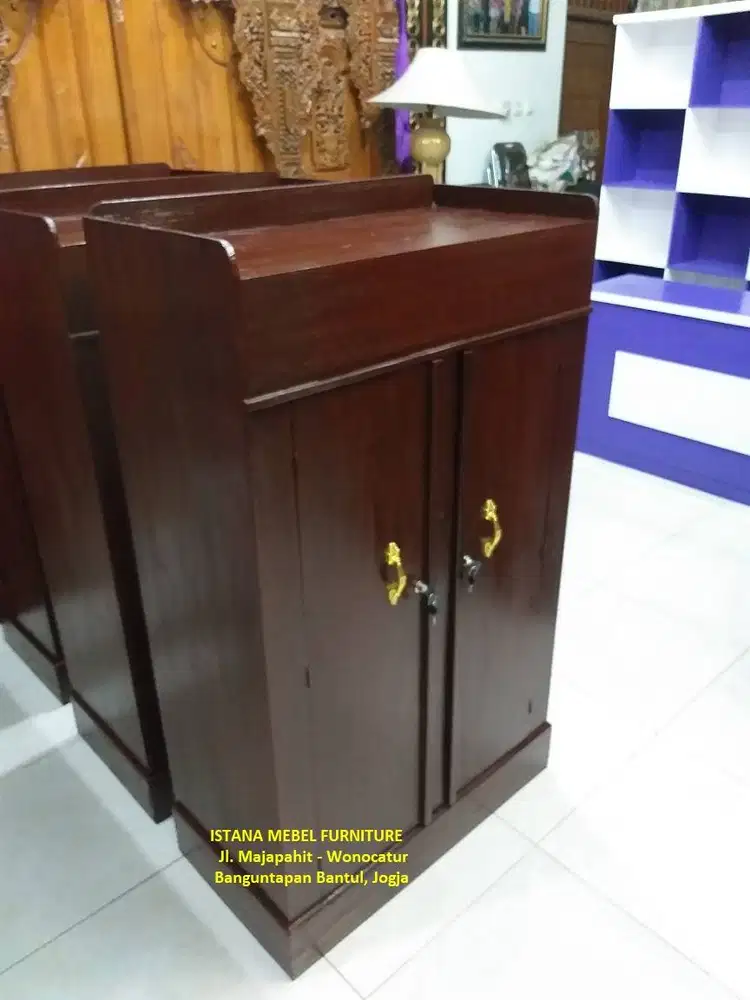 Lemari Almari Gantung Hanger Baju Pakaian Kost Pondok 2 Pintu Kayu #SD