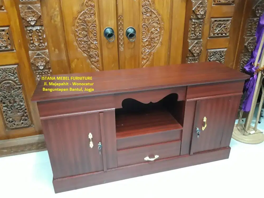 Almari Lemari Meja Bufet Biffet Buffet Bifet Rak TV Televisi Kayu (dpk