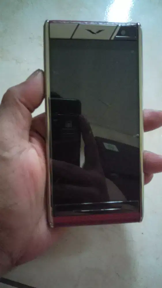 Vertu aster red calf lether