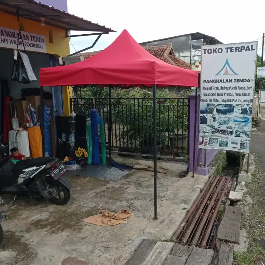 Tenda lipat, tenda cafe, tenda bazar