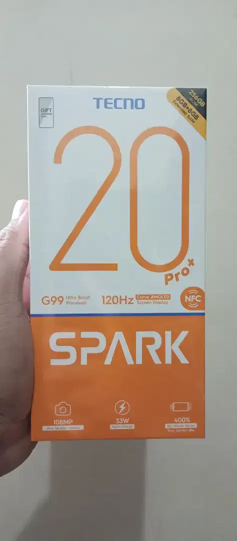 Tecno Spark 20 Pro Plus 8/256 Garansi Resmi Tecno Indonesia