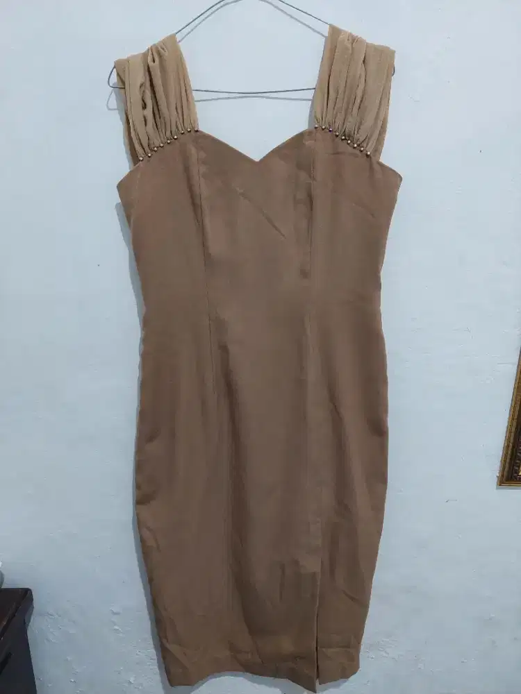 Dress coklat panjang