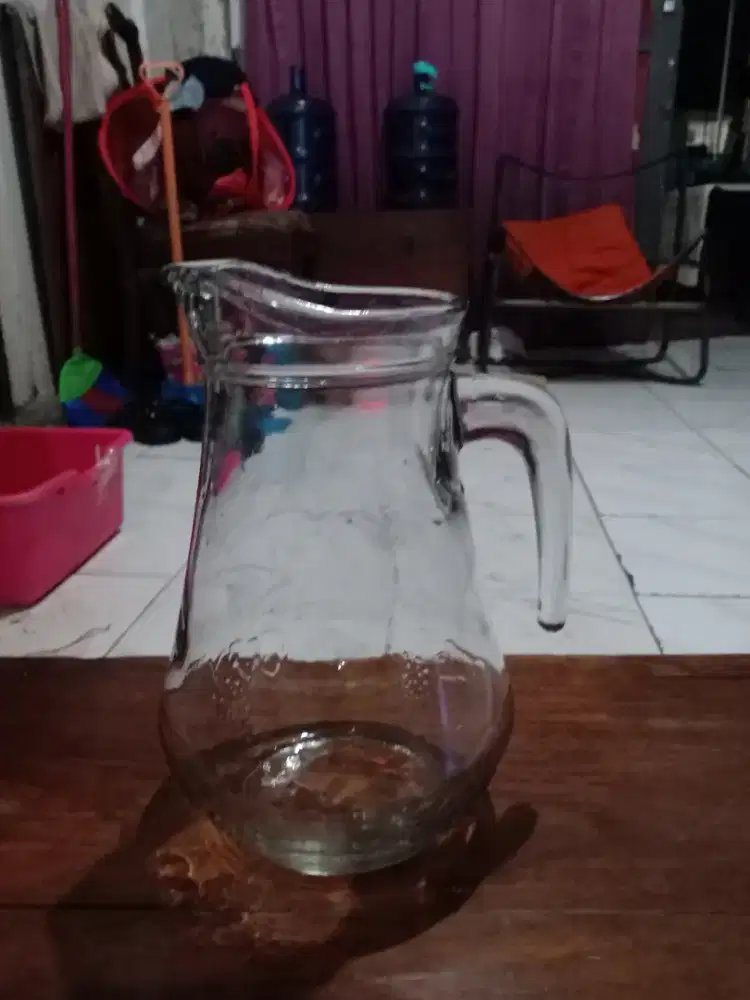 Water jug atau teko isi air ulang mulus bening Alat alat Catering