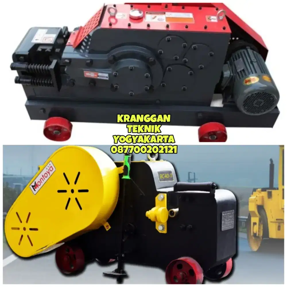 (KRANGGAN TEKNIK)mesin rebar cutter potong besi baja tulangan