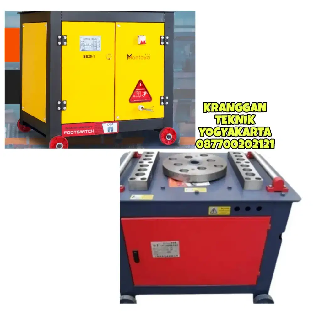 (KRANGGAN TEKNIK)mesin rebar bender bending membengkokkan besi baja