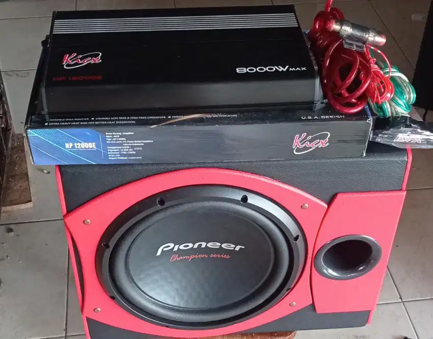 Audio Mobil Subwoofer 12, Pioneer Champion Series + Monoblock Kick,dps