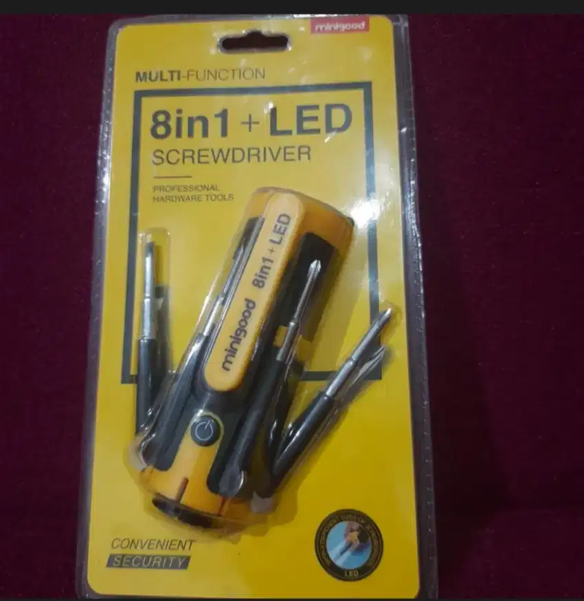 Obeng+LED 8 in 1 Multi-Function
