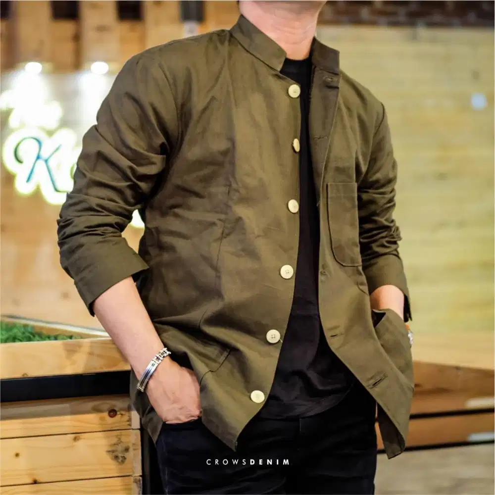 JACKET KOREAN STYLE FULL BUTTON