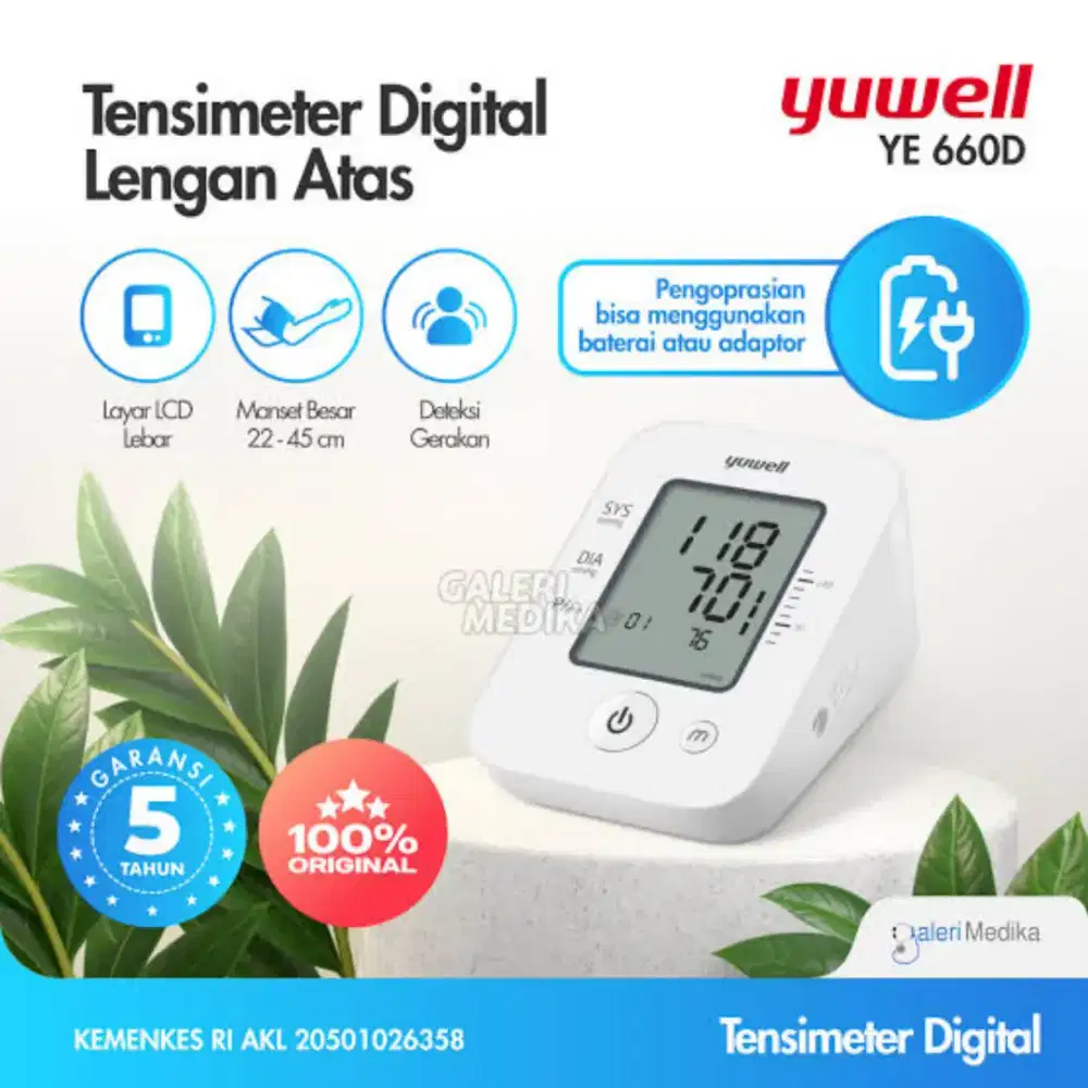 Yuwell YE660D Tensimeter