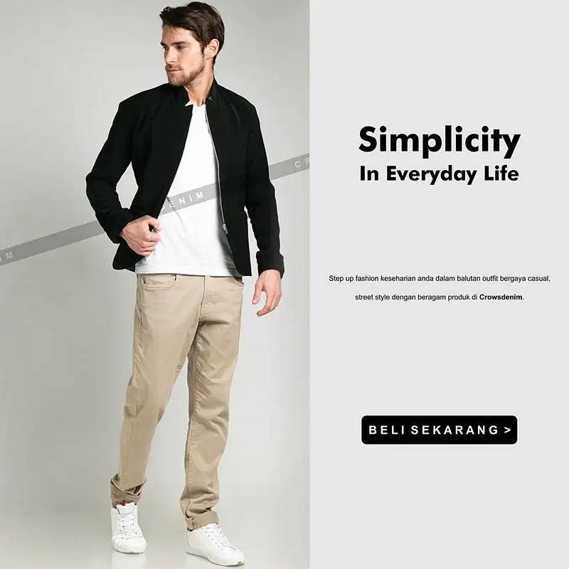 JASKET POLOS HITAM UNISEX KOREAN STYLE