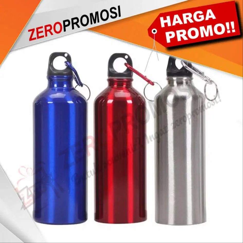 Souvenir tumbler sport alumunium A11 dengan sablon logo custom