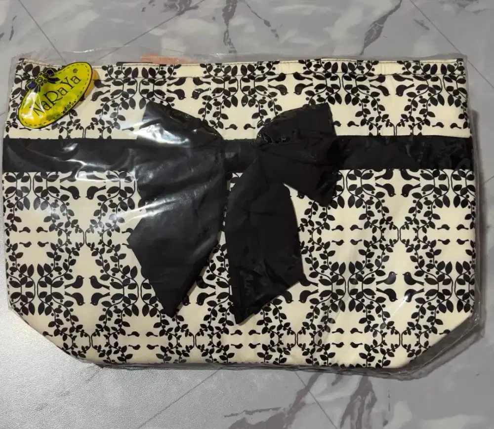 Tas Naraya black white New - Original