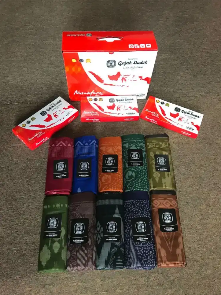 Sarung Gajah duduk asia kembang original per dus isi 10