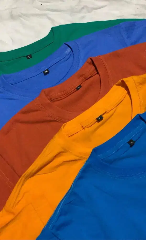 Kaos polos Katun kombet 100% pria wanita