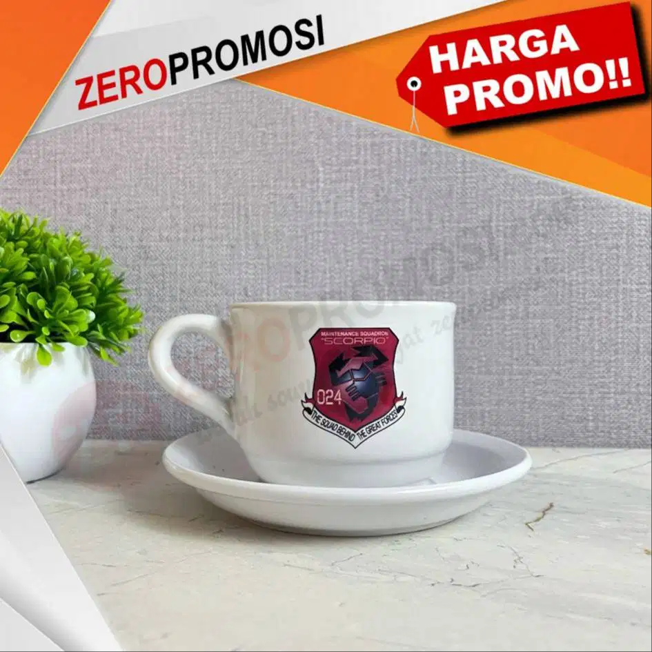 New Tea Set Keramik 2in1 Custom Logo Decal