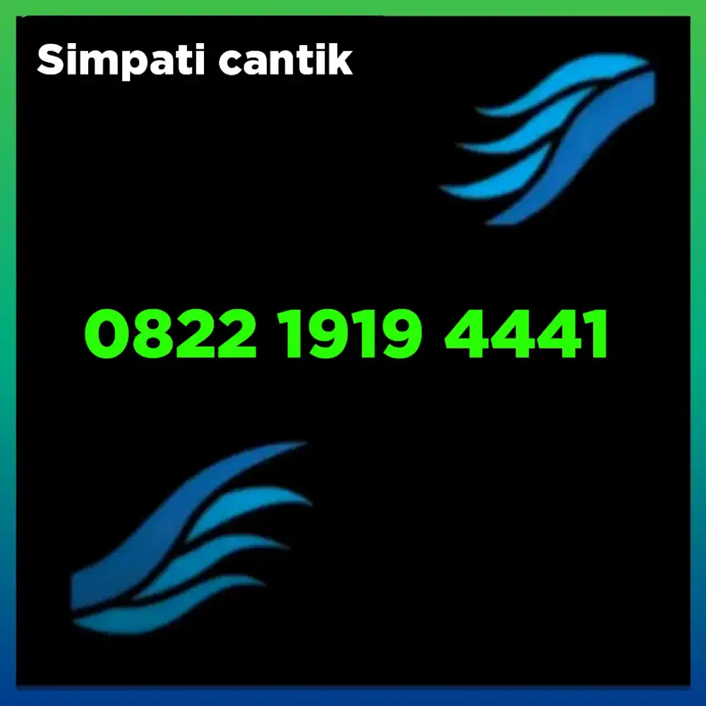 Perdana Nomor Cantik Simpati Telkomsel u