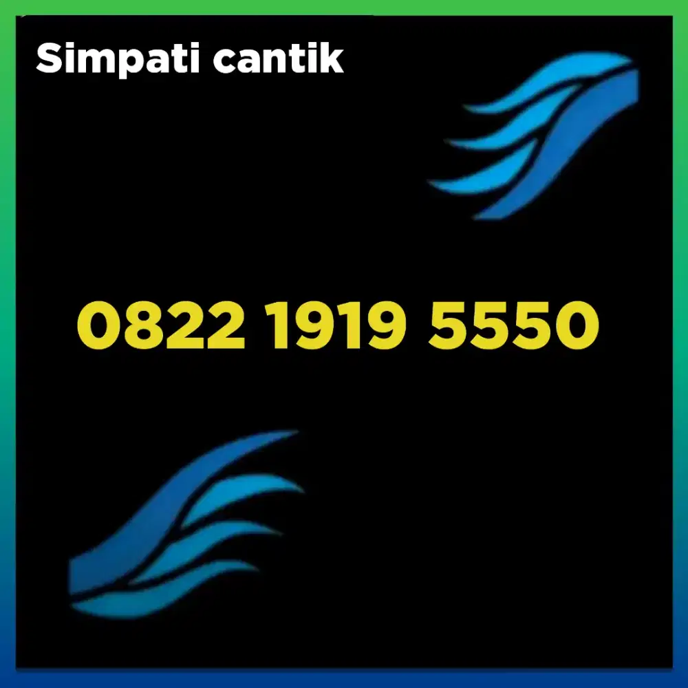 Nomor cantik simpati Telkomsel