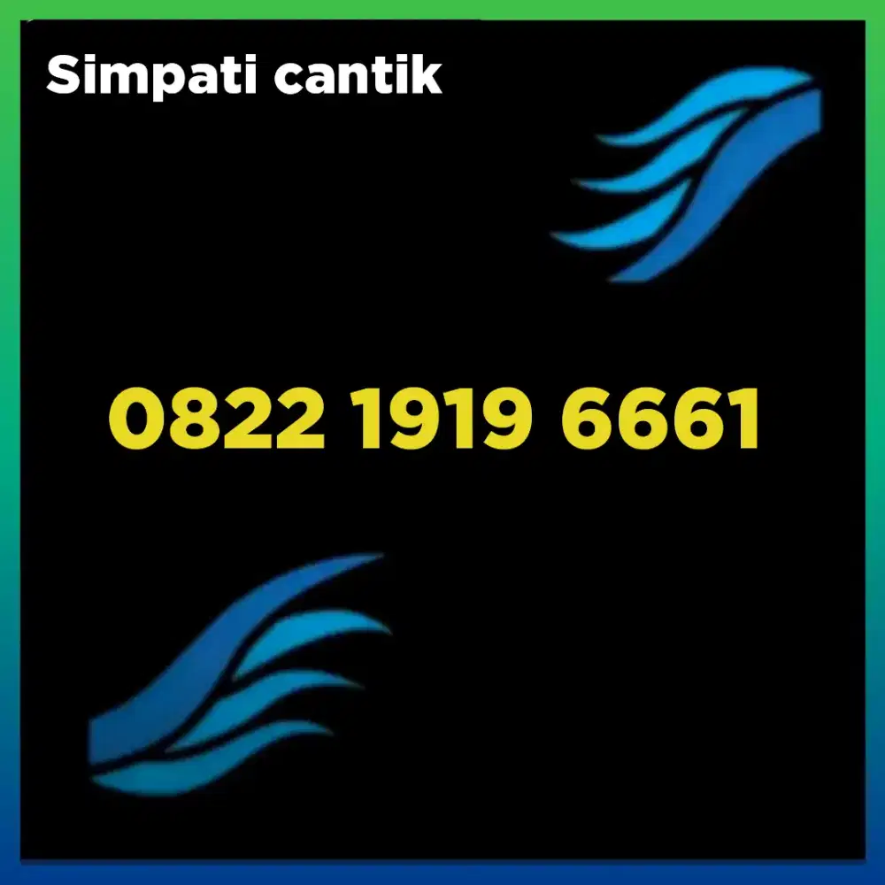 Nomor cantik simpati Telkomsel