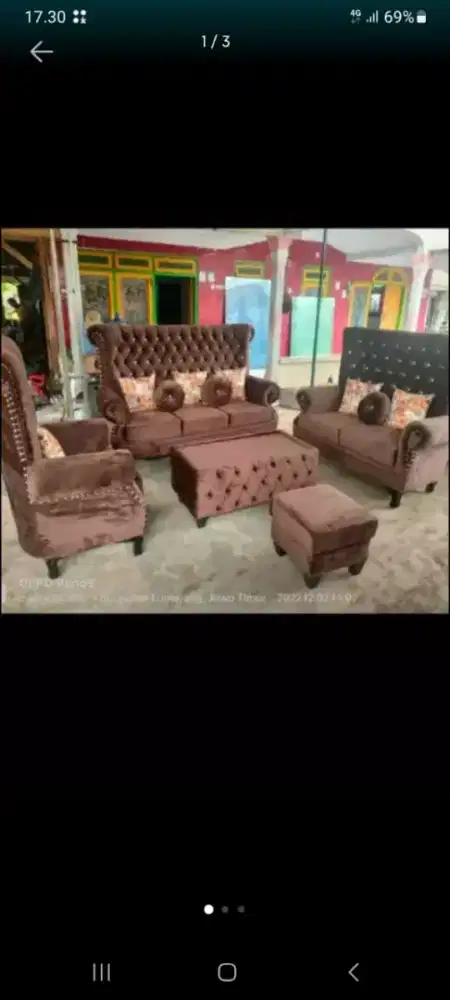 Sofa Syahrini 321 + puff & Meja