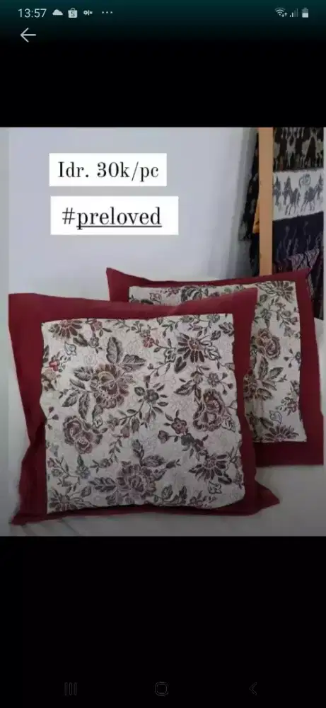 Sarung bantal kursi murah