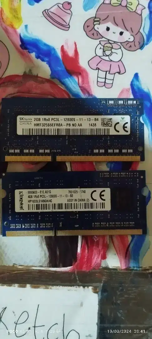 Ram laptop DDR 3 PC3L