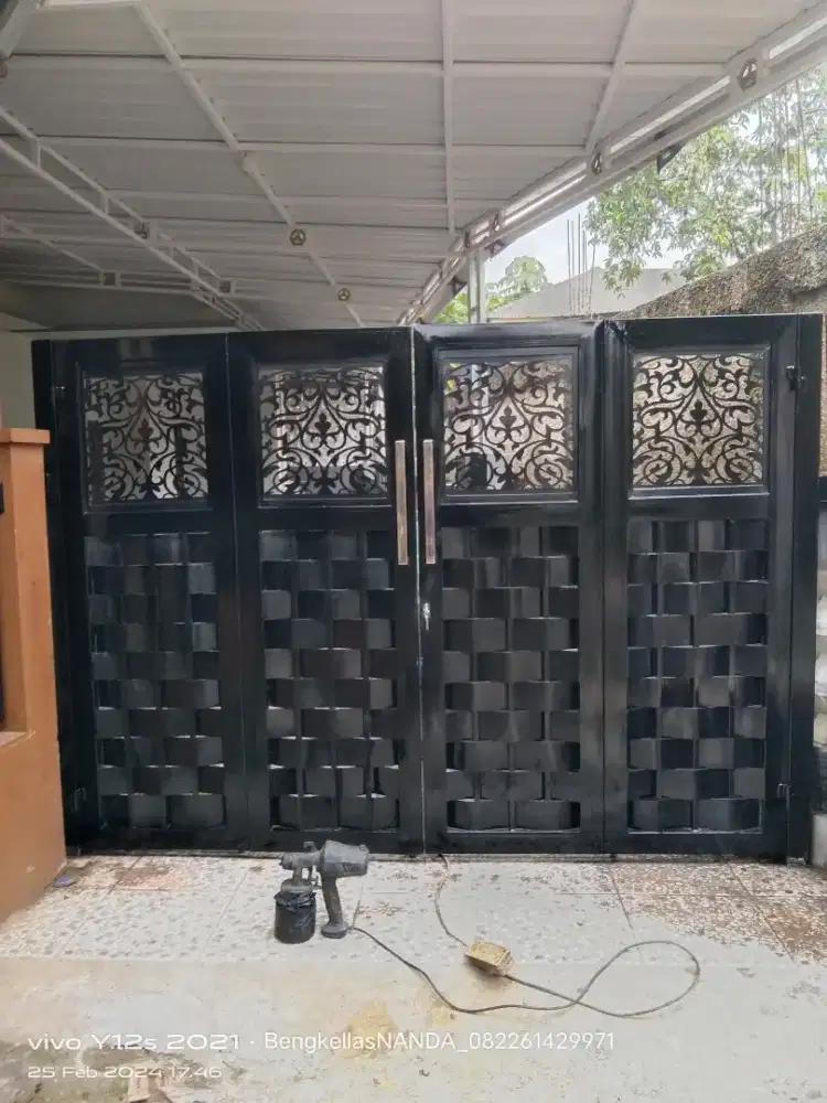 Pagar PINTU PLAT CUTTING terbaru