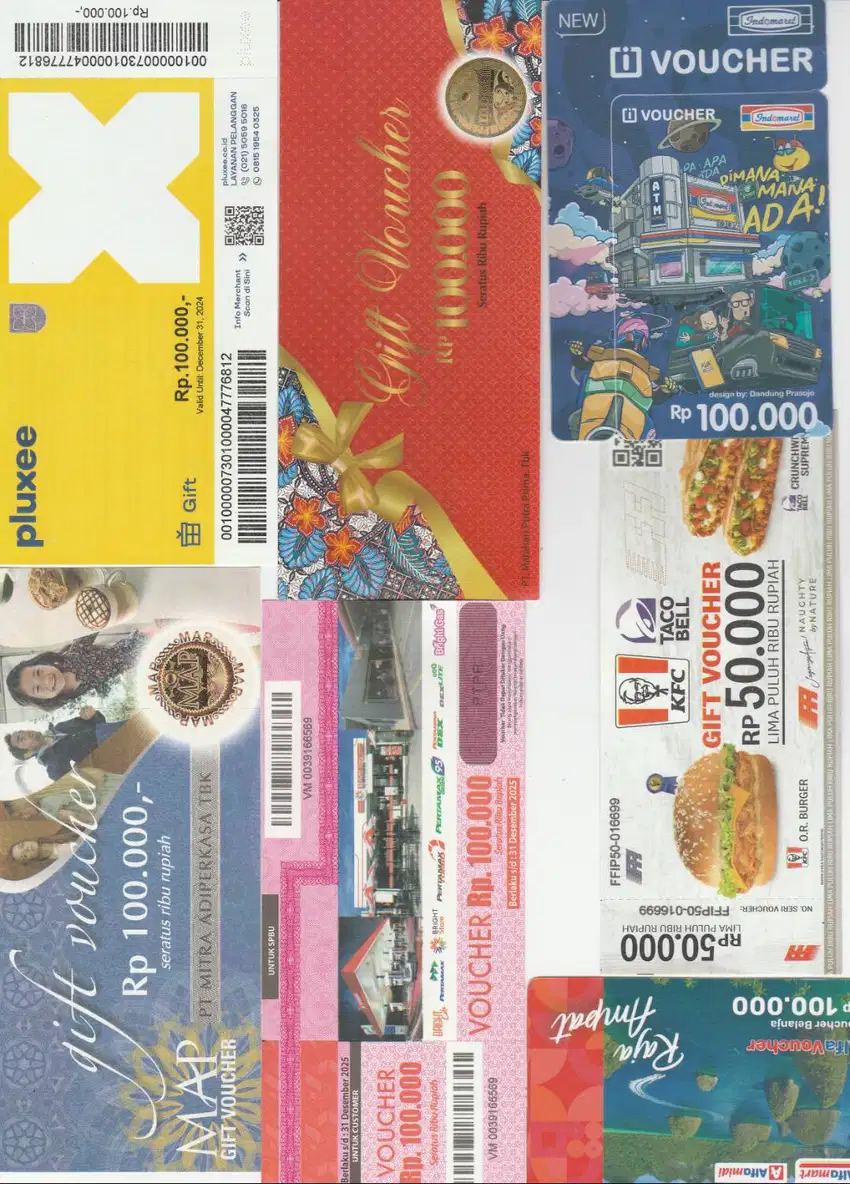 DIBELI Voucher MAP/Indomaret/Alfamart/Pluxee/Hypermart/Pertamina dll