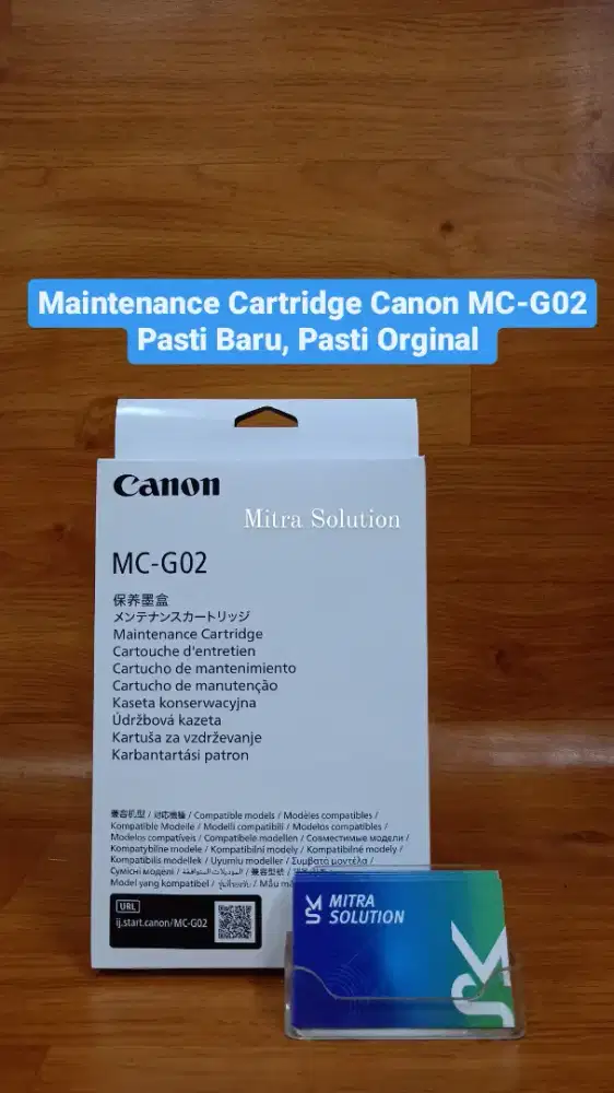 Maintenance Cartridge MC-G02 Canon G1020 G2020 G3020 G3060 Original