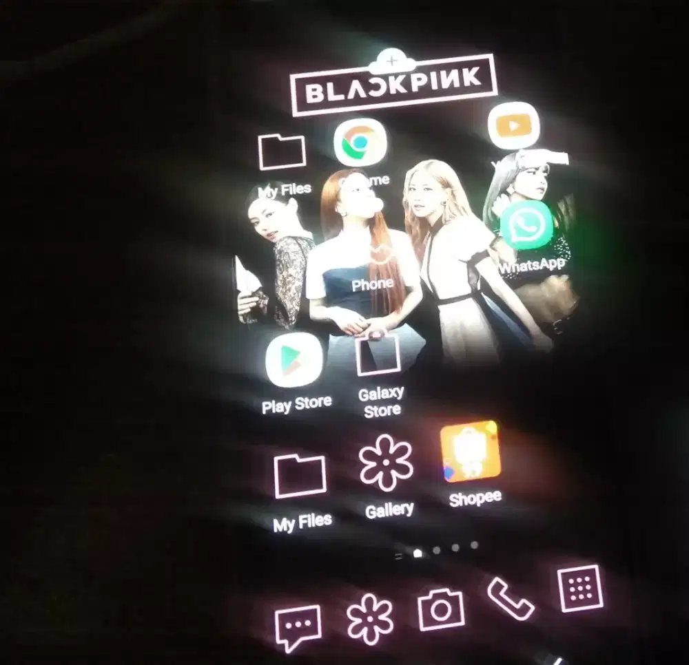 Handphone android Samsung a80 blackpink, with dvd