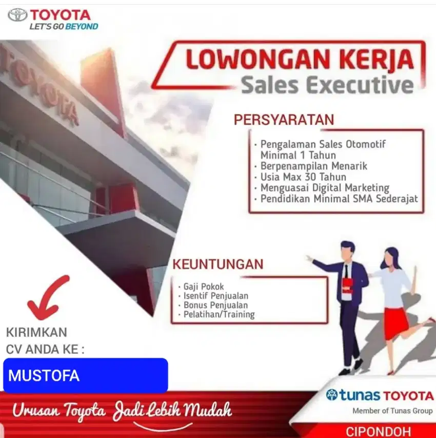 LOWONGAN KERJA MARKETING TOYOTA