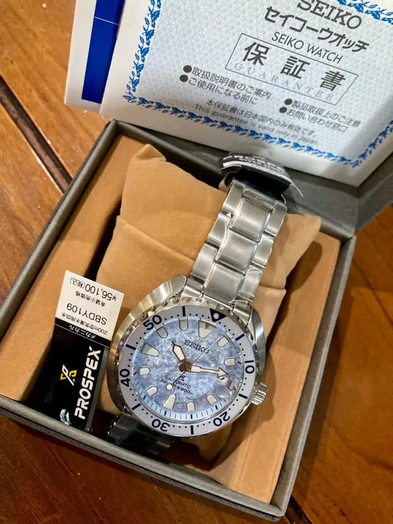 Jam Tangan Seiko ProspeX Mini Turtle SBDY109 Iced Frost Original