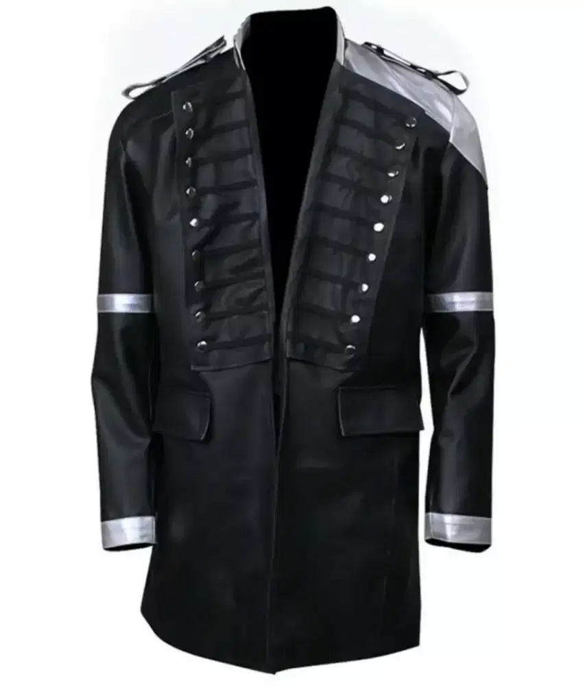 Uniqlo hoodie, jaket kulit final fantasy ff