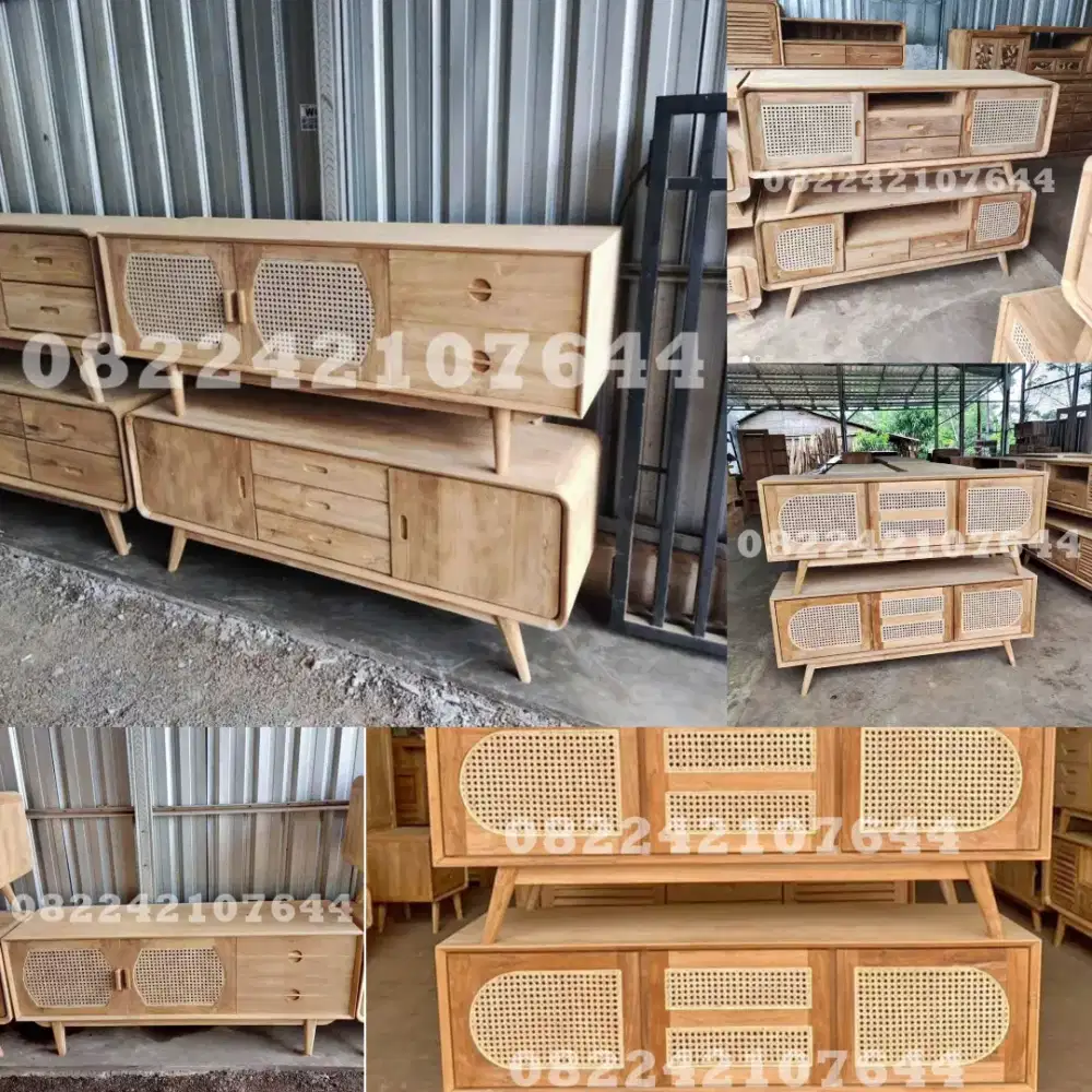 Buffet tv nakas retro minimalis