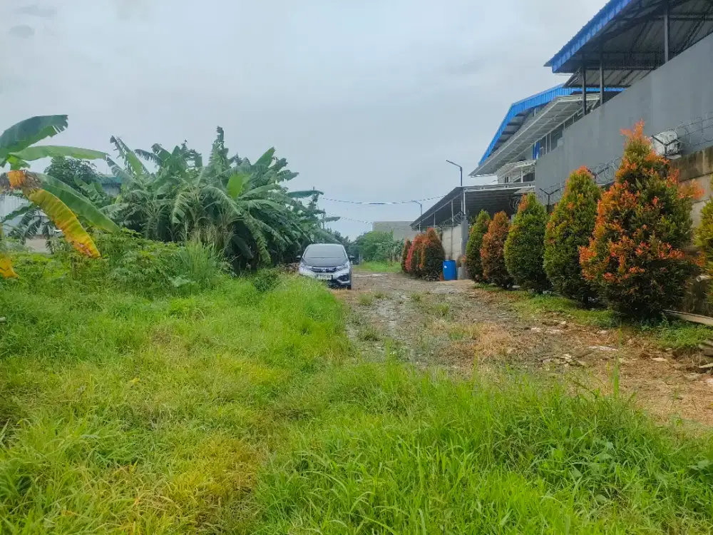 Kavling untuk industri dan gudang luas 1900 m akses kontainer 40 ft