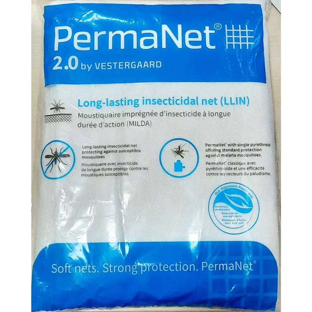 Kelambu Permanet anti malaria siZe 6 kaki/180x200cm