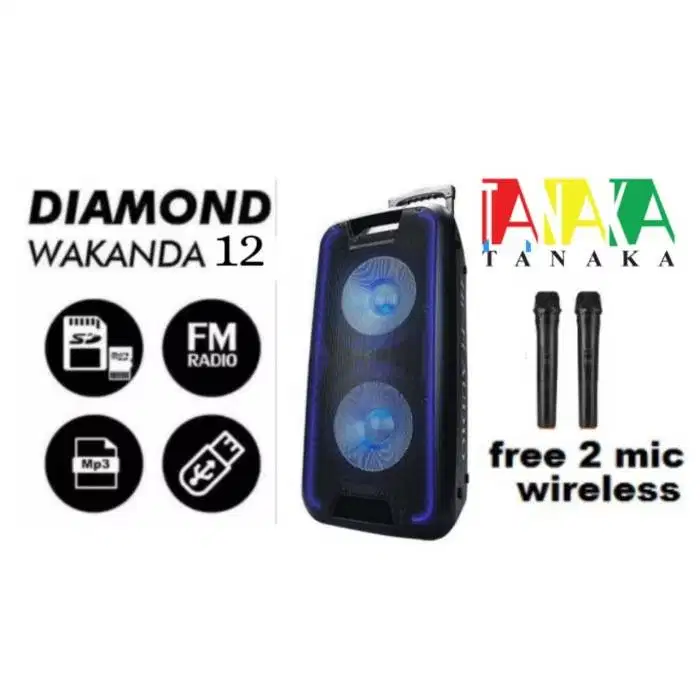 Speaker Portable Tanaka Diamond Wakanda 12 inch dual