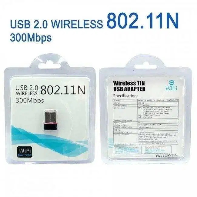 Wifi Dongle Adaptor Wireless Adapter Network 150MBPS USB Ver 2.0 - 802