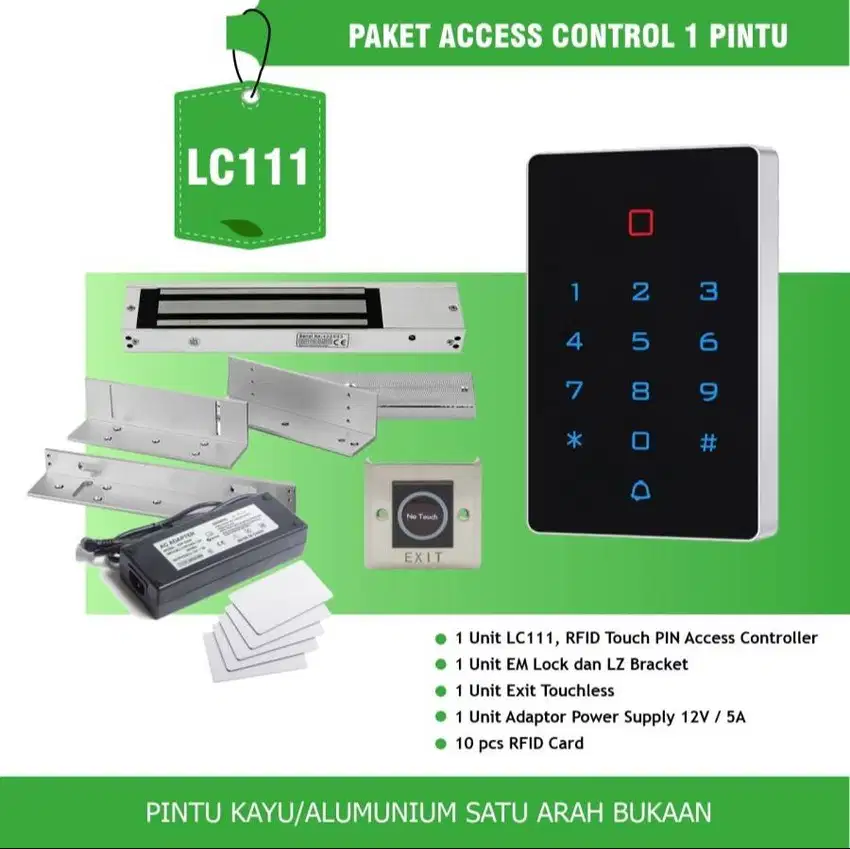 PAKET ACCESS DOOR ACCESS CARD PLUS PEMASANGAN UNIT
