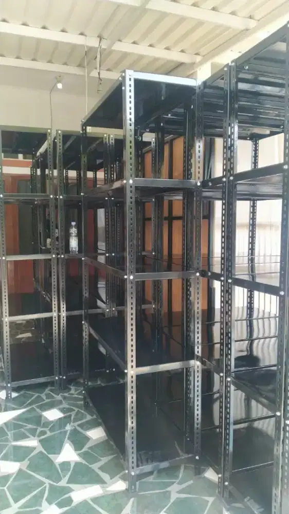 rak besi hitam buat arsip dan gudang baru