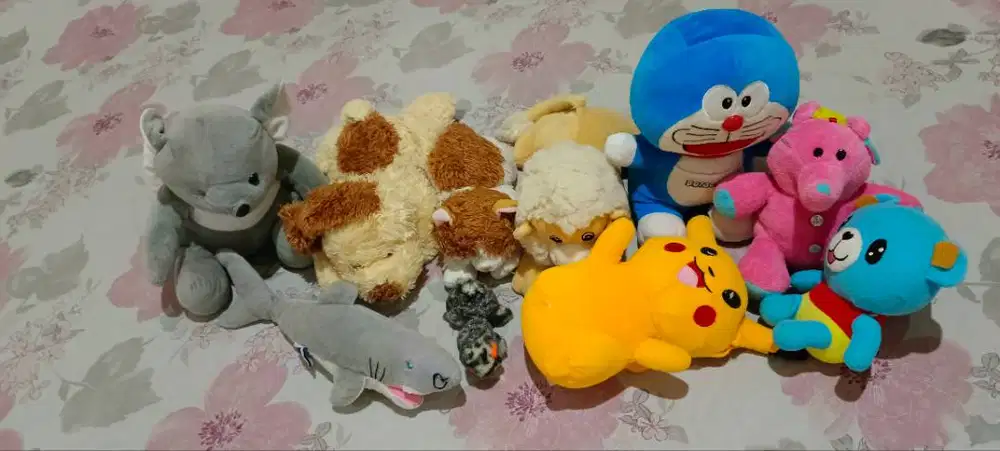 Aneka boneka lucu seiken 10 bh masih bagus udah di laundry semua 175rb